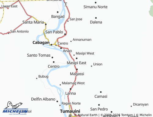 MICHELIN Masipi East map - ViaMichelin