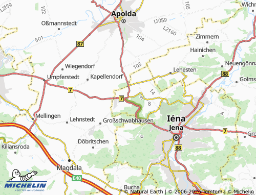 MICHELIN Isserstedt map - ViaMichelin