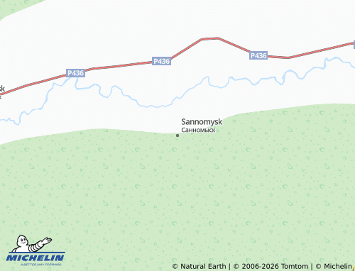 MICHELIN-Landkarte Sannomysk - ViaMichelin