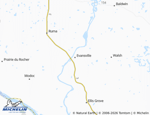 Mappa MICHELIN Evansville - ViaMichelin