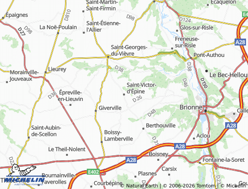 MICHELIN Saint-Victor-d'Épine map - ViaMichelin