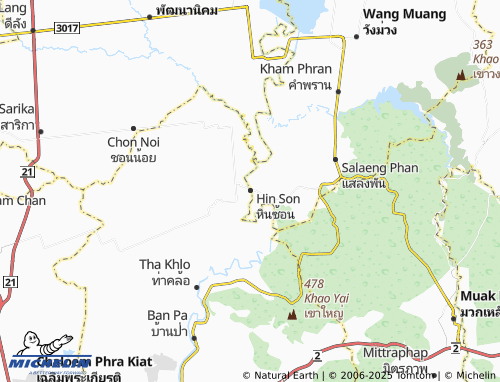 MICHELIN Hin Son map - ViaMichelin