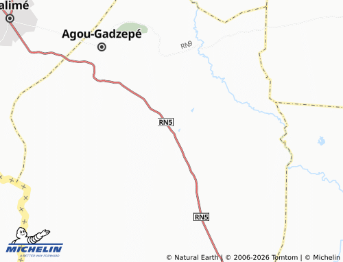 MICHELIN Avetonou map - ViaMichelin