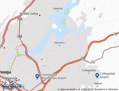 Carte MICHELIN Harrison - ViaMichelin
