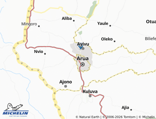 MICHELIN River Oli Division map - ViaMichelin