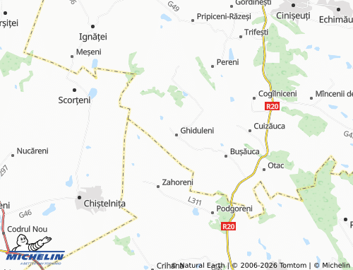 MICHELIN Ghiduleni map - ViaMichelin
