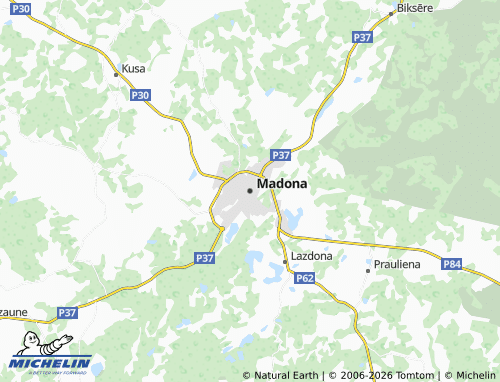 Mapa MICHELIN Madona - ViaMichelin