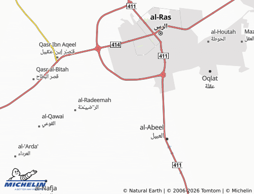 MICHELIN-Landkarte al-Mutiya - ViaMichelin