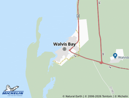 MICHELIN Walvis Bay map - ViaMichelin