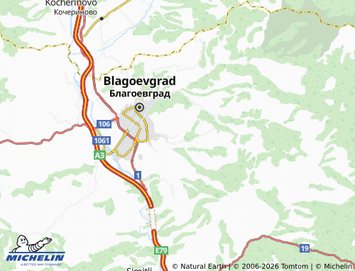 Mapa MICHELIN Elenovo - ViaMichelin