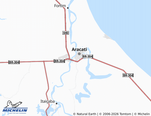 Mappa MICHELIN Farias Brito - ViaMichelin