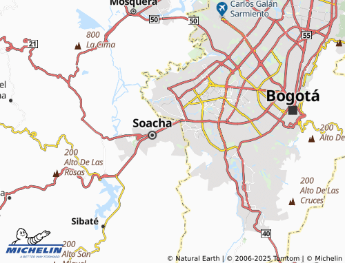 MICHELIN Puesta del Sol map - ViaMichelin
