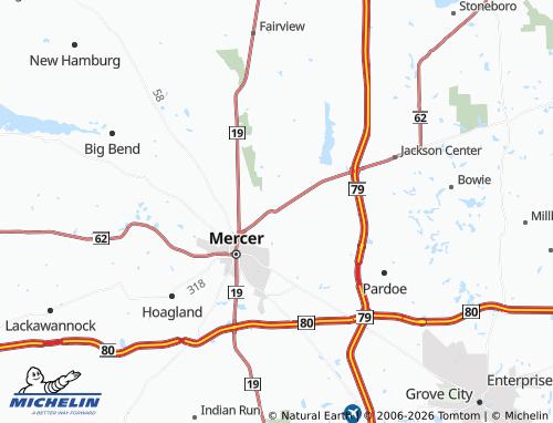 Kaart MICHELIN Coolspring - ViaMichelin
