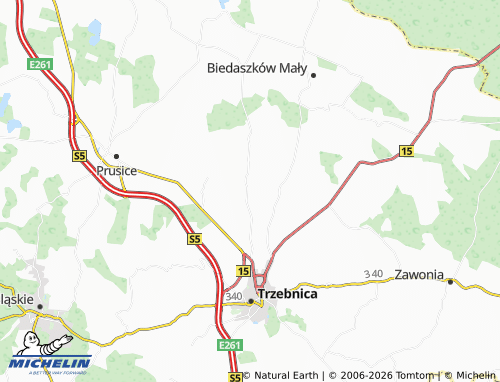 Mappa MICHELIN Brzyków - ViaMichelin