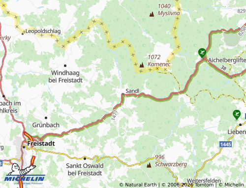 Mappa MICHELIN Sandl - ViaMichelin