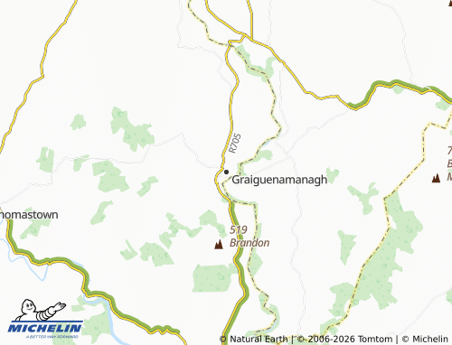Kaart MICHELIN Graiguenamanagh - ViaMichelin