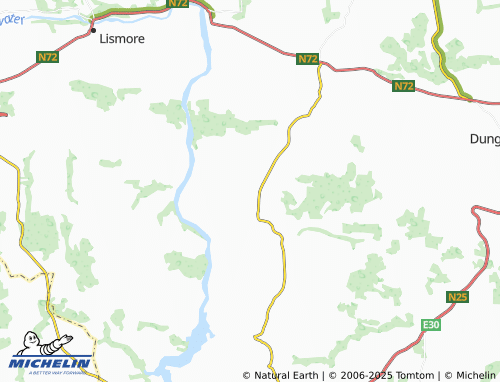 MICHELIN Aglish map - ViaMichelin