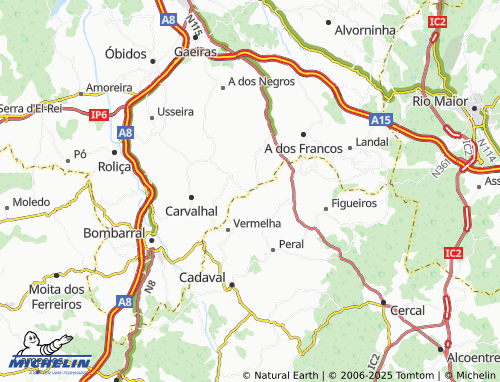 Carte MICHELIN Casal das Lameiras - ViaMichelin