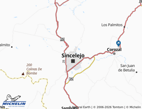 MICHELIN Botero II map - ViaMichelin