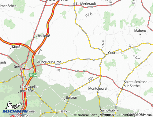 MICHELIN Gâprée map - ViaMichelin