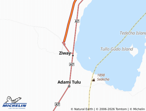 Mappa MICHELIN Ziway - ViaMichelin
