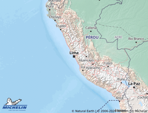 MICHELIN-Landkarte Peru - ViaMichelin