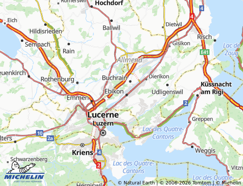 MICHELIN-Landkarte Riedholz - ViaMichelin