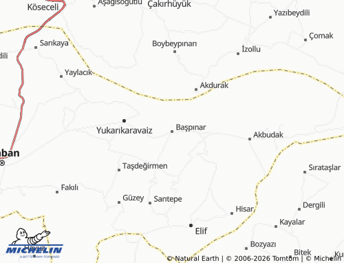 MICHELIN Başpınar map - ViaMichelin