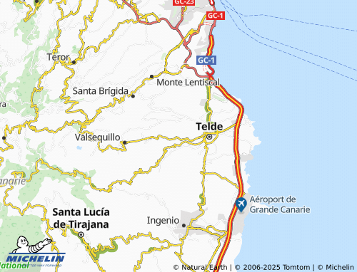 MICHELIN Balcón de Telde map - ViaMichelin