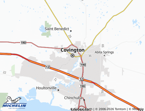 Kaart MICHELIN Covington - ViaMichelin