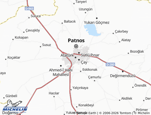 MICHELIN Atatürk map - ViaMichelin