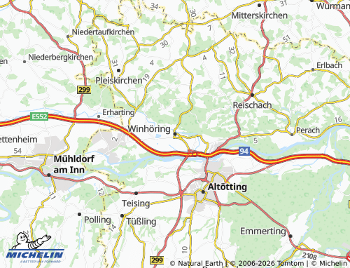 MICHELIN Winhöring map - ViaMichelin