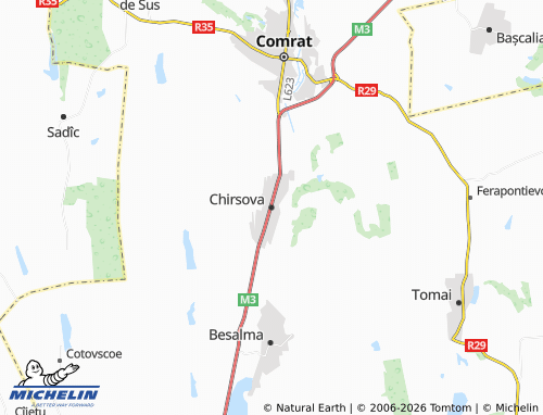 MICHELIN Chirsova map - ViaMichelin