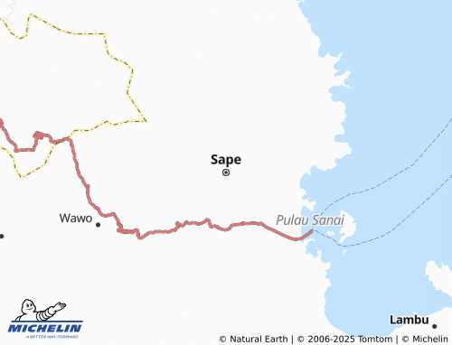 MICHELIN Sape map - ViaMichelin