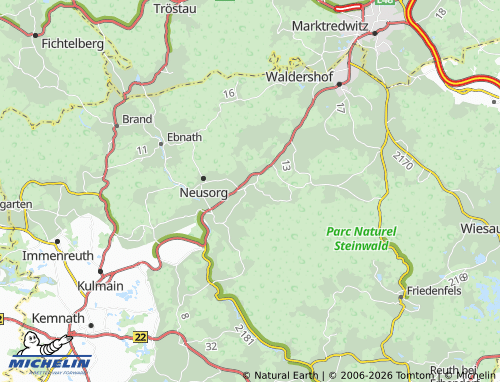 Mapa MICHELIN Pullenreuth - ViaMichelin