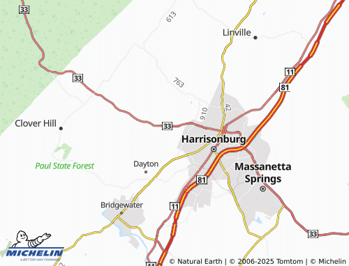 MICHELIN Belmont Estates map - ViaMichelin