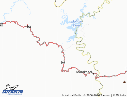 MICHELIN Mafotholeng map - ViaMichelin