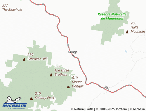 MICHELIN Gungal map - ViaMichelin