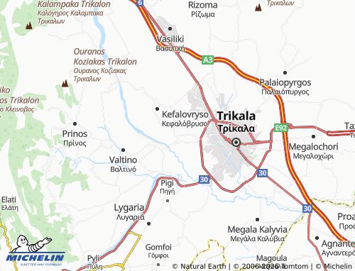 MICHELIN Rogkia map - ViaMichelin