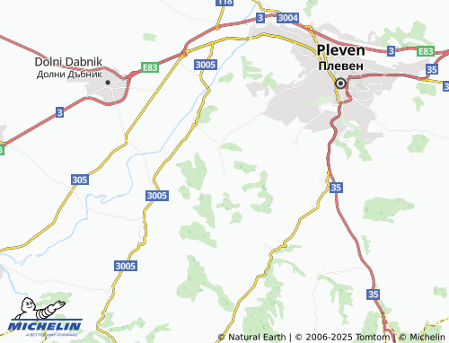 MICHELIN Kartozhabene map - ViaMichelin
