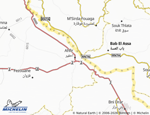 MICHELIN Ahfeer map - ViaMichelin
