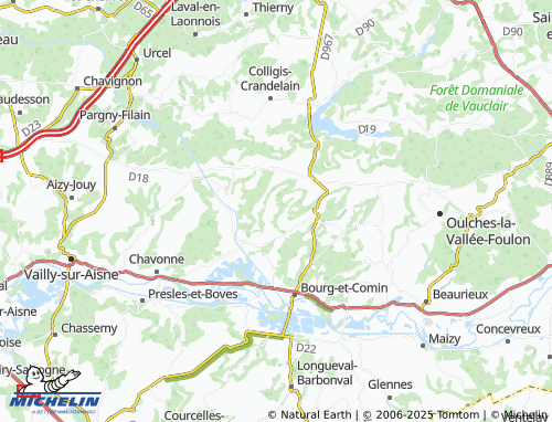 Carte MICHELIN Beaulne - ViaMichelin