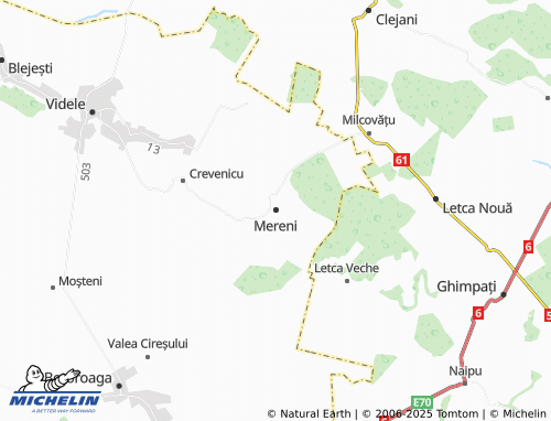 MICHELIN Mereni map - ViaMichelin