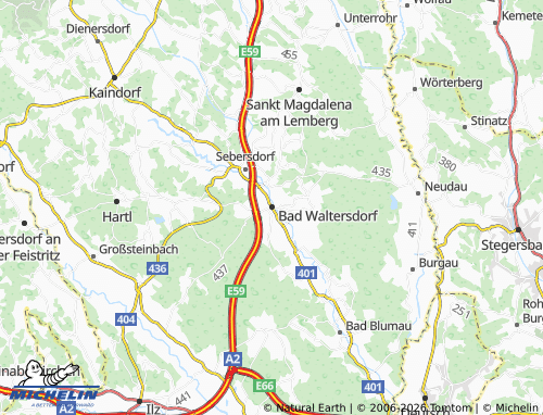 MICHELIN Bad Waltersdorf map - ViaMichelin