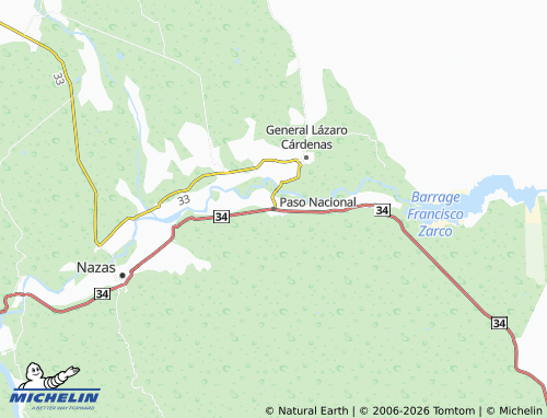 Mapa MICHELIN Paso Nacional - ViaMichelin