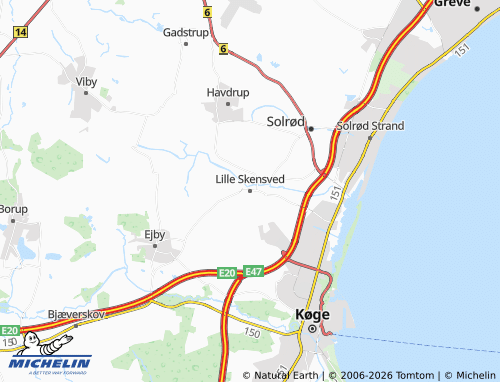 Mappa MICHELIN Lille Skensved - ViaMichelin