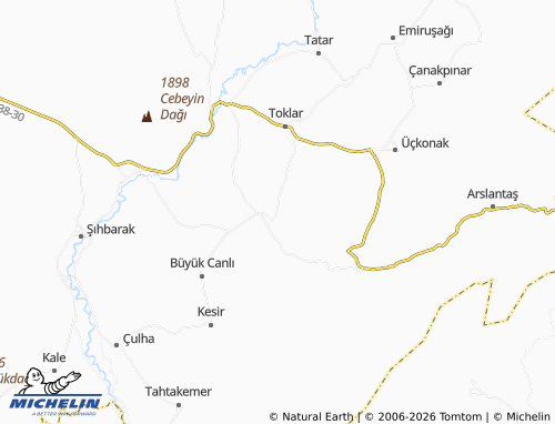 MICHELIN Çayinli map - ViaMichelin