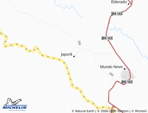 Mapa MICHELIN Japorã - ViaMichelin