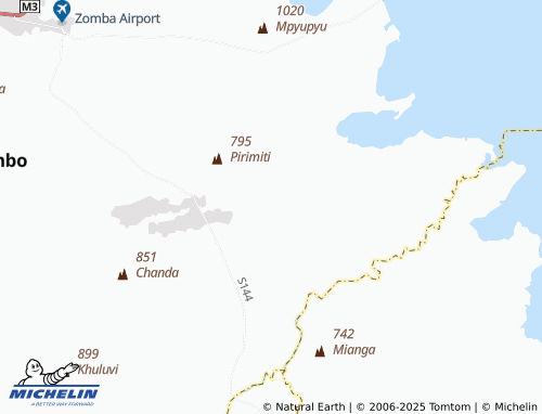 MICHELIN Matandwe map - ViaMichelin