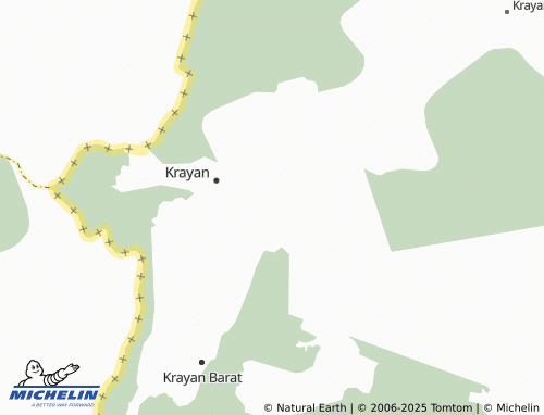 MICHELIN Long Bawan map - ViaMichelin